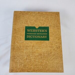 Websters Unabridged Encyclopedia Dictionary Illustrated Deluxe Edition vtg 1957